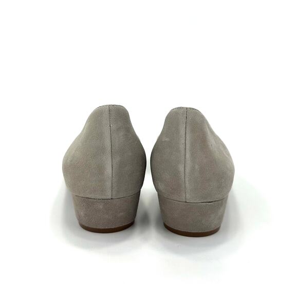 Naturalizer Belina Gray Low Heel Pump Size 9.5N Suede Pointed Toe D'Orsay Style - Picture 4 of 13